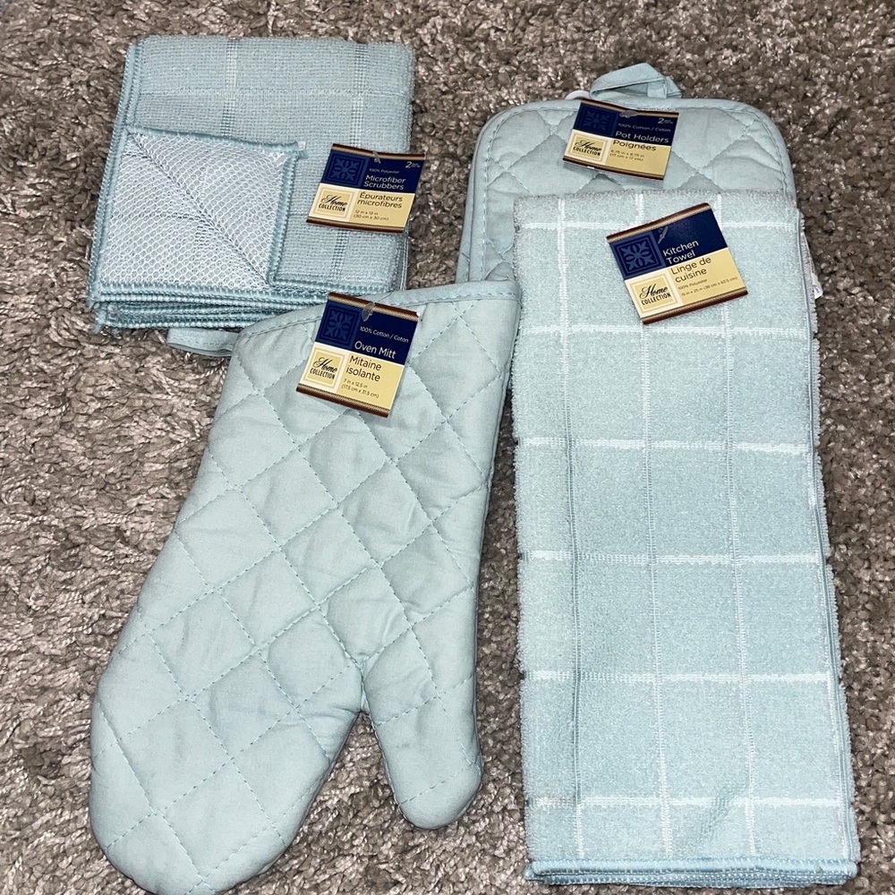 Home Collection Light Blue Kitchen Set - Picture 2 of 3